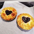 tagatame77's cooksnap of when they made バレンタイン❤ハートのチョコチーズパイ❤.
