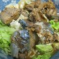 由芽15's cooksnap of when they made サバ缶とキャベツのレンチン煮.