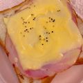 ぴあのちゃん95's cooksnap of when they made 後のせマヨがじゅわっ♡ハムチートースト.