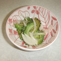 きらり流れ星's cooksnap of when they made ゴーヤとタマネギのポン酢和え.