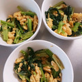 みき☆ハチ's cooksnap of when they made 簡単！卵と小松菜の中華炒め.