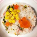 9101204's cooksnap of when they made ✾焼き鮭と野菜のサラダ感覚の混ぜ寿司✾.