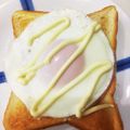 さおりらっくま's cooksnap of when they made ハム目玉焼きトースト☆.
