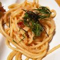 白モンブラン's cooksnap of when they made たらこきのこパスタ.