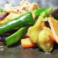 くろねこやま０２'s cooksnap of when they made なす・ピーマン・豚肉・ニンジンの味噌炒め.