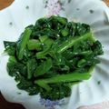 kazuko☆MYT's cooksnap of when they made 簡単副菜☆つるむらさきのニンニクナムル☆.