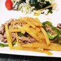 knkmym's cooksnap of when they made 牛薄切り肉でジャガイモ入り青椒肉絲.