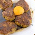 虎百氷's cooksnap of when they made 簡単@豚挽き肉と大葉のつくねバーグ.