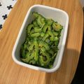 peanutsss's cooksnap of when they made オリーブオイルとポン酢DEゴーヤおひたし.