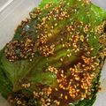 クックZU7MOU☆'s cooksnap of when they made えごまの葉 醤油漬け ケンニプ.