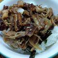 プルンバゴ's cooksnap of when they made 豚肉のきのこ入りスタミナ炒め.