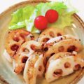 うさぎのおかし's cooksnap of when they made 神楽坂の味♪レンコンの海老はさみ揚げ.
