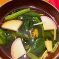 ごまのしん's cooksnap of when they made 絶対美味♪ほうれん草とかまぼこのすまし汁.