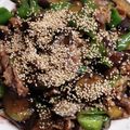 yukiyuma's cooksnap of when they made 牛肉とナスのオイスターソース炒め.