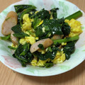 黄金の輝き亭's cooksnap of when they made ほうれん草とソーセージの卵炒め.