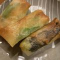 105♡'s cooksnap of when they made おつまみに　アボカドと海苔の一口春巻き.