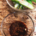 saki1010's cooksnap of when they made オクラ茹でて…♡旨旨タレで召し上がれ♬.
