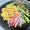 くりすたるけいこ's cooksnap of when they made 美味ドレ蜂蜜南蛮ごま油蒸鶏と搾菜冷し中華.