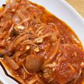 toga1020's cooksnap of when they made 簡単♫トマト缶で煮込みハンバーグ.