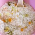 ☆ママ★'s cooksnap of when they made 炊飯器で簡単離乳食☆ささみと野菜のおかゆ.