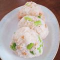 ペキのリリー's cooksnap of when they made おにぎりにも！ アスパラと鮭の混ぜごはん.