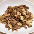 クックJZMPJF☆'s cooksnap of when they made ♡簡単♪舞茸と豚のバタポン炒め♡.