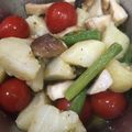 りお５１０'s cooksnap of when they made キノコとジャガイモのアヒージョ.