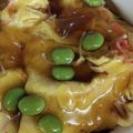 ひぃちゃんひー's cooksnap of when they made ♡カニカマと卵で！とろーり餡の天津飯♡.
