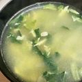 ブランシュkuu's cooksnap of when they made 簡単♡菜っ葉の卵とじスープ.