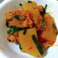 あおちゃん's cooksnap of when they made 大根の豚キムチ味噌煮込み.