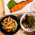 mack♪♪♪'s cooksnap of when they made トマトときゅうりのごまだれ和え.