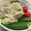 ☆ごはんできた☆'s cooksnap of when they made 水餃子サラダ.