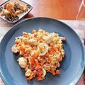 irharuka's cooksnap of when they made 硬く炊けたご飯でピラフ風にアレンジ♪.