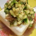 y_u♡'s cooksnap of when they made きゅうりと大葉の冷奴.
