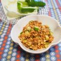 バカリャウ's cooksnap of when they made カルットパン　肉味噌納豆きゅうり丼.