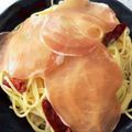 はにーくろーばー's cooksnap of when they made 旦那直伝☆レタスと生ハムのペペロンチーノ.