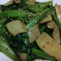 msy0730's cooksnap of when they made つるむらさきの茎とエリンギの炒め物.