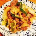 さんさい's cooksnap of when they made ニラキャベツの牛肉みそ炒め.