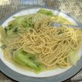 LIFEinUK's cooksnap of when they made わさび漬けで簡単クリームパスタ.