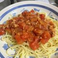 ☺しおぱんぱん☺︎'s cooksnap of when they made 簡単！！ミートソースパスタ！.