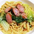 彩ママたん's cooksnap of when they made たっぷりレタスとウインナーのパスタ.