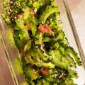 kumingoo's cooksnap of when they made やみつき♡ゴーヤの梅塩昆布のサラダ.