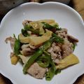 和☆2049's cooksnap of when they made 筍と豚肉とピーマンの炒め物.