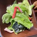 パンコパンダ's cooksnap of when they made レタス大量消費。春わかめとカニカマサラダ.
