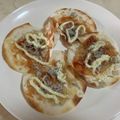 papikun's cooksnap of when they made 簡単＊餃子の皮でクリスピーピザ.