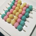 きなこたろー☆'s cooksnap of when they made かき氷シロップで♡ほんのり甘い三色団子♡.