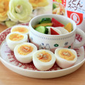 runa10's cooksnap of when they made 茹で玉子をヒガシマルで食べよう♡.