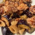 sacching's cooksnap of when they made 染みうまっ♪鶏肉と茄子の甘酢炒め.