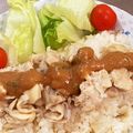 ミアンミアン's cooksnap of when they made 炊飯器deカオマンガイ（タイ風蒸し鶏飯）.