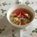 yesmama's cooksnap of when they made ほっこり美味しい♪トマトとオクラのスープ.
